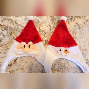 NEW Santa and Snowman Hats